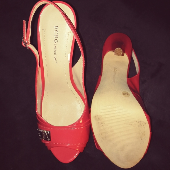New bcbg hot pink heels size 7 1/2 - Picture 2 of 3